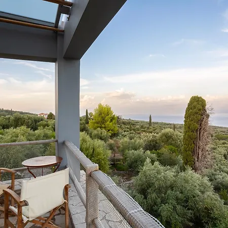 בית כפרי Stone In Groves - Sea & Mountain Views